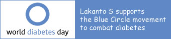 「ラカントSは糖尿病と闘うブルーサークル運動に協賛しています」詳しくはこちら