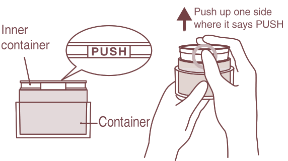 Steps to change the refill.