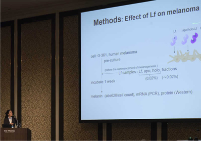 Lactoferrin does help reduce melanin production factors, a mechanism we presented in our follow-up report on skin beauty research in 2014.